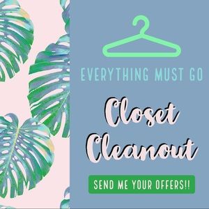 CLOSET CLEANOUT!! — send me your offers!